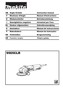 Manual de uso Makita 9565CLR Amoladora angular