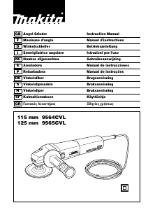 Handleiding Makita 9565CVL Haakse slijpmachine