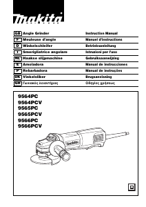 Εγχειρίδιο Makita 9565PCV Γωνιακός τροχός