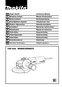 Mode d’emploi Makita 9566C Meuleuse angulaire