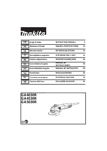 Manuale Makita GA4030R Smerigliatrice angolare