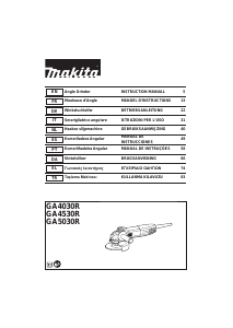 Kullanım kılavuzu Makita GA5030R Avuç taşlama makinesi