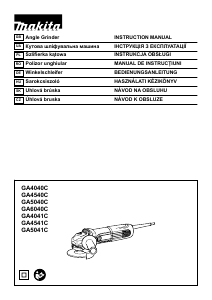 Instrukcja Makita GA6040C Szlifierka kątowa