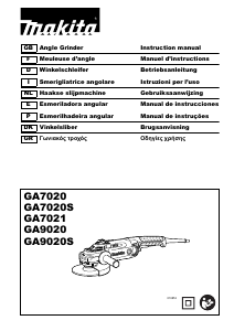 Manuale Makita GA7020 Smerigliatrice angolare