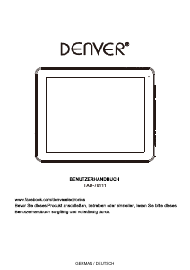 Bedienungsanleitung Denver TAD-70111 Tablet