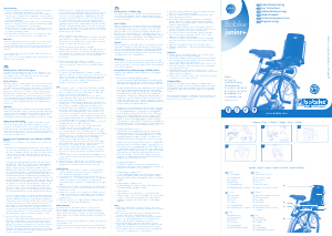 Manual de uso Bobike junior+ Asiento bicicleta para bebé