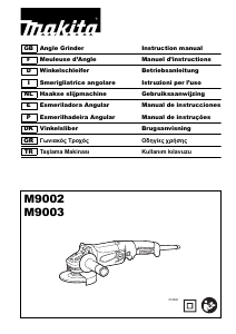 Manual Makita M9003 Angle Grinder