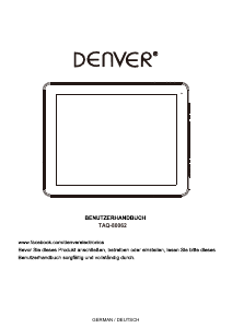 Bedienungsanleitung Denver TAQ-80062 Tablet