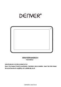 Bedienungsanleitung Denver TAD-90032 Tablet