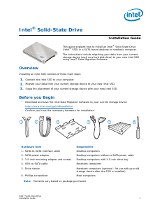 Manual Intel 600p SSD