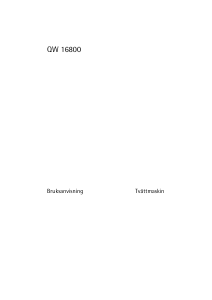 Bruksanvisning Husqvarna-Electrolux QW16800 Tvättmaskin