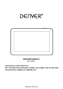 Bedienungsanleitung Denver TAD-10082 Tablet