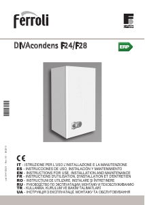 Manual de uso Ferroli DIVAcondens F24 Caldera de gas