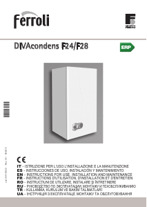 Посібник Ferroli DIVAcondens F28 Газовий котел