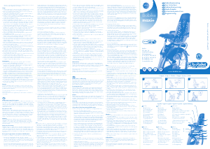 Brugsanvisning Bobike maxi+ Cykelstol