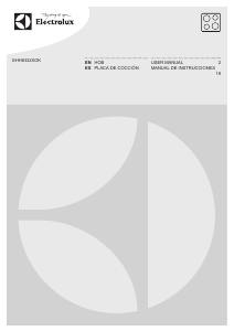 Manual de uso Electrolux EHH6332XOK Placa