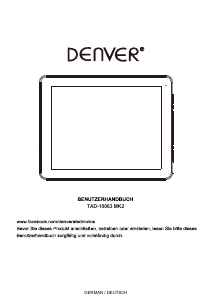 Bedienungsanleitung Denver TAD-10063 mk2 Tablet