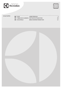 Mode d’emploi Electrolux EHL6740F9K Table de cuisson