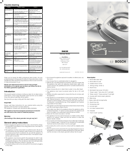 Manual Bosch TDS2569GB Iron