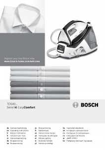 Mode d’emploi Bosch TDS4050 Fer à repasser