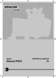 Instrukcja Sencor Element P503 Telefon komórkowy