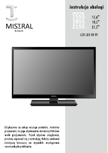 Instrukcja Mistral 1555 Telewizor LCD