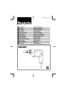 Mode d’emploi Makita 6805BV Visseuse