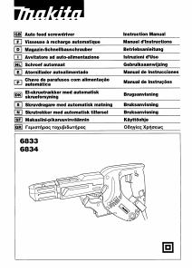 Manuale Makita 6833 Avvitatore