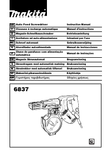 Bruksanvisning Makita 6837 Skrutrekker