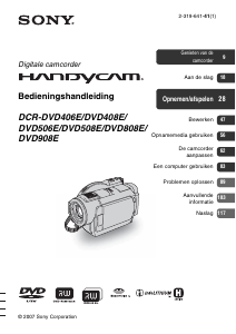 Handleiding Sony DCR-DVD406E Camcorder