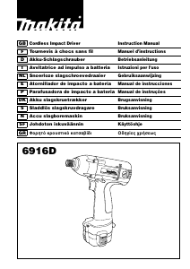 Manual Makita 6916D Chave de impacto