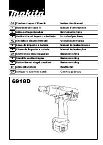 Manual Makita 6918D Chave de impacto