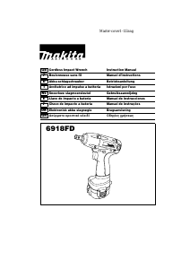 Manual de uso Makita 6918FD Llave de impacto