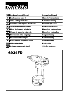 Bruksanvisning Makita 6934FD Mutterdragare