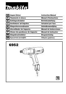 Manual Makita 6952 Impact Wrench