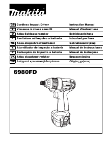 Mode d’emploi Makita 6980FD Visseuse à choc