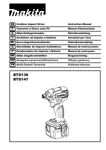 Manual Makita BTD136 Chave de impacto