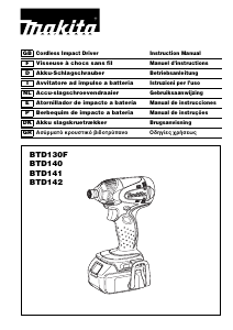 Manual Makita BTD142 Chave de impacto