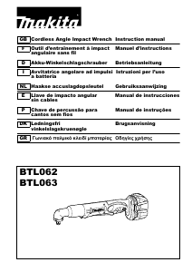 Manual Makita BTL062 Chave de impacto