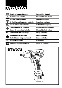 Manual Makita BTW072 Chave de impacto