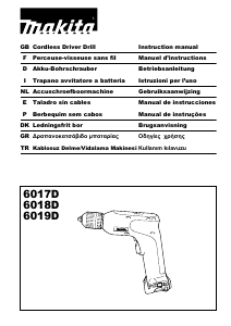 Manual de uso Makita 6018D Atornillador taladrador