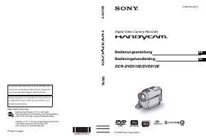Bedienungsanleitung Sony DCR-DVD510E Camcorder