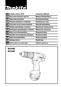 Manual de uso Makita 6214D Atornillador taladrador
