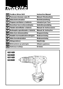 Manual de uso Makita 6216D Atornillador taladrador