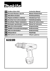 Manual de uso Makita 6222D Atornillador taladrador