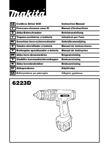 Manual de uso Makita 6223D Atornillador taladrador