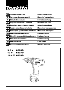 Manual de uso Makita 6226D Atornillador taladrador