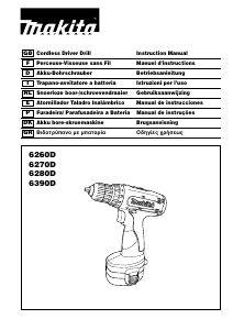 Manual de uso Makita 6260D Atornillador taladrador