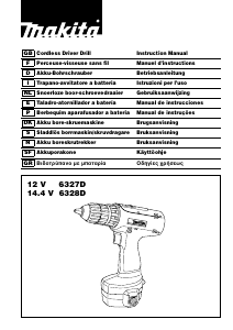 Manual de uso Makita 6327D Atornillador taladrador