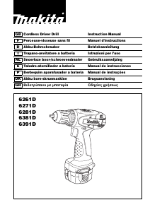 Manual de uso Makita 6381D Atornillador taladrador